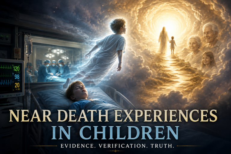 Child near-death experience during emergency surgery, with an out-of-body experience and tunnel of light illustrating verified pediatric NDE research.