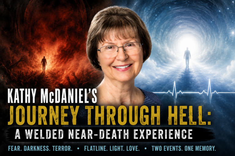 Kathy McDaniel Welded Near-Death Experience featuring Hell and NDE imagery